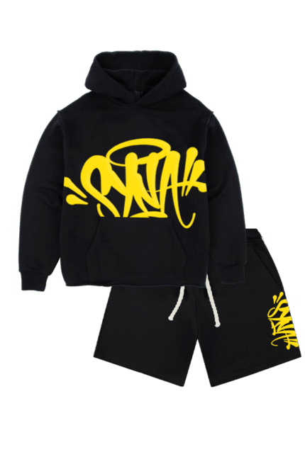 syna world hoodie and shorts