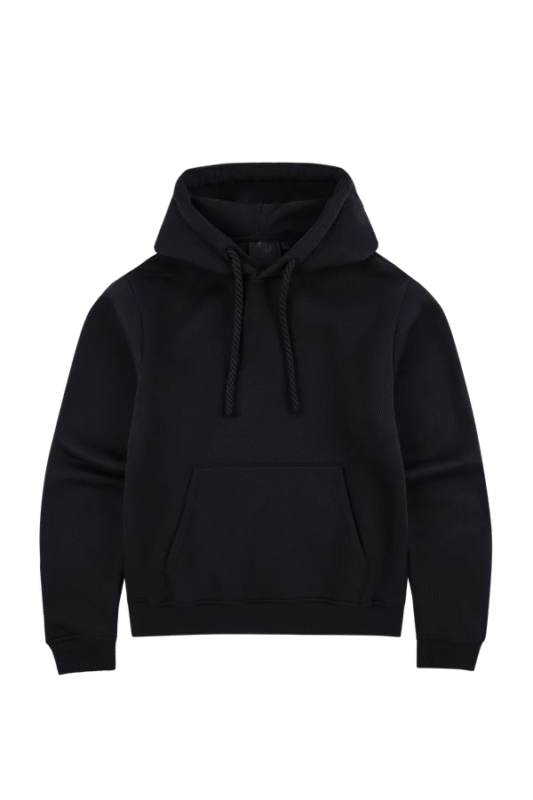 syna black hoodie