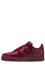 Syna World x Nike Air Force 1 Low Red Patent Leather Sneakers by Central Cee side profile view